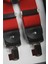 Unisex Kırmızı Derili Esneyebilen Lastik Ayarlanabilir Metal Klipsli Pantolon Askısı 2602025 4