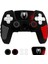 Ps5 Dualsense Silikon Kılıf Siyah-Kırmızı Spider Desen + 2 Thumb Grip + Sticker + Analog Koruyucu Halkalar (Rings) 1