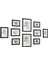 Resim Çerçevesi Seti 10&apos;lu, 20 x 25 cm Boyutunda 2 Fotoğraf, 13 x 18 cm Boyutunda 4 Fotoğraf, 10 x 15 cm Boyutunda 4 Fotoğraf, Siyah 1