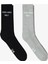 Unıted4 Core Erkek Gri/siyah 2'li Çorap 1