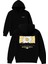 Feel Good Tasarım Baskılı Oversize Siyah Kapüşonlu Sweatshirt 1