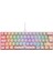 Majesty 62 Tuşlu Rgb Mini Gaming Oyuncu Mekanik Klavye Red Switch Pembe 1