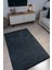 Antrasit Şönil Kilim Salon Oturma Çocuk Odası Hasır Yıkanabilir Yolluk Kaymaz Taban Halı Siyah 4