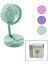 Mini Fan W-1630-A SDR-B07 M.üstü Vantilatör USB Şarjlı Katlanır Fan=12.5cm - Ayak=12.5cm 180 Derece Ayarlı Telefonluklu (5324) 1