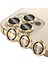 Heartz iphone 15 Pro / 15 Pro Max Gold Için Kamera Lens Koruyucu Çizilmez Hd Görüntü Bozmaz Metal Temperli Cam 1