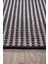 Bej Şönil Kilim Salon Oturma Çocuk Odası Hasır Yıkanabilir Yolluk Kaymaz Taban Halı Siyah 1