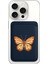 iPhone 11 12 13 14 15 16 17 Pro Max Plus Air Magsafe Mıknatıslı Lacivert Kartlık Kelebek Tuval 1