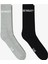 Unıted4 Core Erkek Gri/siyah 2'li Çorap 1