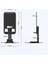 Masaüstü Telefon Tablet Tutucu Stand Taşınabilir Portatif Metal Taban 360 Derece Dönebilir 4