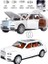 Metal Buhar Atan LED Işıklı Ses Efektli 1:22 Ölçek Rolls Royce Model Jip Araba Diecast Koleksiyonluk Hediyelik Çık Bırak (Beyaz) 2