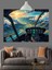 Helikopter Kullanan Adam ve Göl Dekoratif Kanvas - Mdf Ahşap Tablo 3