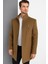 PLT9386 Dewberry Erkek Palto-Camel 1