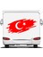 Yırtıklı Tırtıklı Türk Bayrağı, Ayyıldız, Araba Oto Motosiklet Karavan Sticker 02516 2