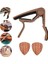 Akustik Gitar Capo, Masif Ahşap Silika Jel Kelepçe, Ergonomik Tasarım, Bas, Ukulele, Keman, Hızlı Değişim Capo, Müzik Aleti Akorları Için 2 Seçmeli 2