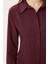 Çan Kollu Vücuda Oturan Dokuma Gömlek LUB0300 Bordo 3