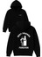 Best Frıends Tasarım Baskılı Oversize Siyah Kapüşonlu Sweatshirt 1