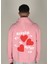 Heart Baskılı Kapüşonlu Sweatshirt 1