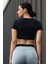 You're Doing Great Baskılı Siyah Crop Top 2