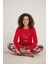 Luxury Thermal Happy New Year Desenli Kadın Polar Kışlık Pijama Takımı – 42049 3