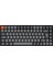 K2 Max%75 Rgb Türkçe Brown Switch Kablosuz Alüminyum Çerçeve Karbon Siyah Mekanik Klavye 1