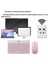 Km-33 Wireless Bluetooth Kablosuz Klavye Mouse Set Pembe Tablet,laptop, Telefon, Tv Uyumlu 5