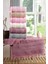 Tekstil Shiny 6&apos;lı 50X90 cm El&yüz Havlu Seti Pembe 1