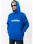 Erkek Mavi Oversize Sweatshirt Yazılı Kapüşonlu 4