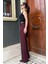 Bordo Yüksek Bel Kumaş Pantolon MG2285 3