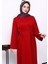 Bordo İki İplik Modal Elbise 3