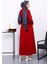 Bordo İki İplik Modal Elbise 4