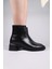 Benella Düz Alçak Topuklu Bot Siyah 3