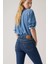 725 Pamuklu Slim Fit Yüksek Bel Jeans Bayan Kot Pantolon 18759 6