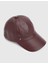 Valguri Hakiki Deri Bordo Unisex Şapka 2