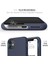 iPhone Kılıf Ince Sıvı Silikon 3 Katmanlı Tam Kaplamalı Yumuşak Jel Kauçuk Kılıf Kapak (Lacivert, iPhone 11) 3