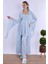 Mavi Sabahlıklı Hamile Lohusa Pijama Takımı 6