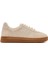 Kadın Bej Bağcıklı Kalın Tabanlı Süet Sneaker 25AFE145210 1