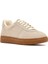 Kadın Bej Bağcıklı Kalın Tabanlı Süet Sneaker 25AFE145210 6