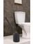Home Silikon Wc Tuvalet Banyo Fırçası Klozet Fırçası Siyah Oval 1