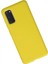 Samsung Galaxy S20 Kılıf Nano Içi Kadife Silikon - Sarı (K95) 2