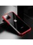 Shining, 11 Pro Max Cep Telefonu Kılıfı, Şeffaf/ Kırmızı 2