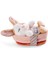 48707 Soft Toy Sleeping Pets Caramel Dotted In Peach Basket 12CM 1