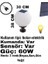 Set Üstü Küre Solar Led, Bahçe Lambası 60W, Güneş ENERJILI+220V Elektrikli Hibrit, E27 Duy, Fotoselli, Uzaktan Kumandalı, 3 Modlu Işık, IP65 Su Geçirmez | Uzun Ömürlü Bahçe Aydınlatma Armatürü 4