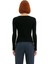 Kadın Fitted V Yaka Uzun Kol Esnek Örme Kruvaze Bluz Günlük Kullanım Için Ideal Şık Tasarım 4