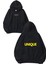 Unique Tasarım Baskılı Oversize Siyah Kapüşonlu Sweatshirt 1