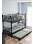 Defne Yavrulu Genç Çocuk Yatak Odası Metal Ranza ve Karyola Siyah 1