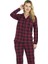 Kadın Mürdüm Pijama Takımı 9209-K 3