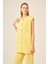 Ftz Kadın Keten Ikili Takım Sarı 31195 3