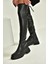 V404402009 Siyah Streç Dizüstü Çorap Çizme 1