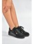 V820104802 Siyah Süet Spor Ayakkabı Sneakers 2