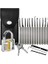 15 Parça Bozuk Kilit Açma Seti + Şeffaf Asma Kilit 1